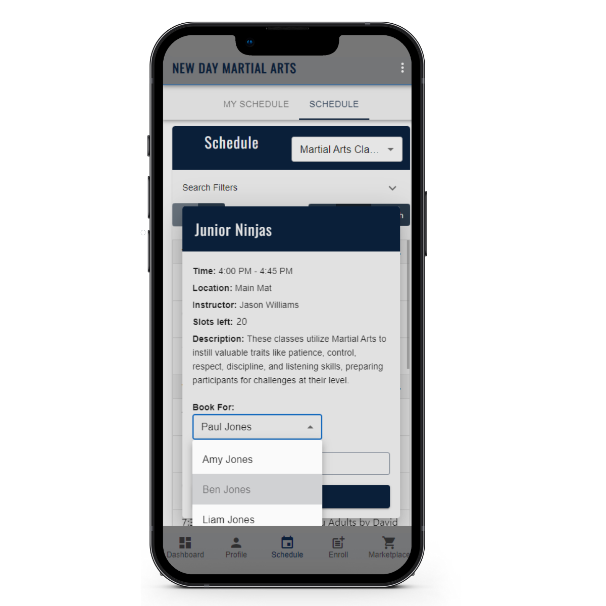 screenshot of Member Solutions